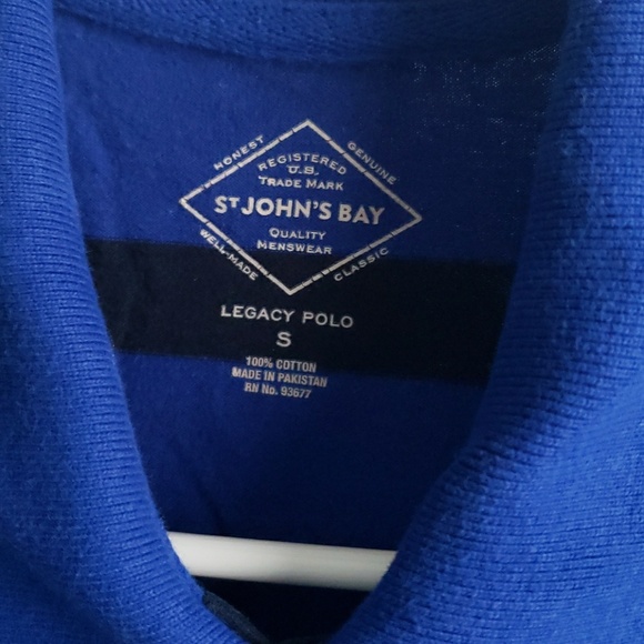 St. Johns Bay Long Sleeve Polo - Picture 2 of 3